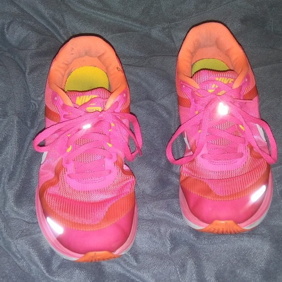 pink and orange nikes